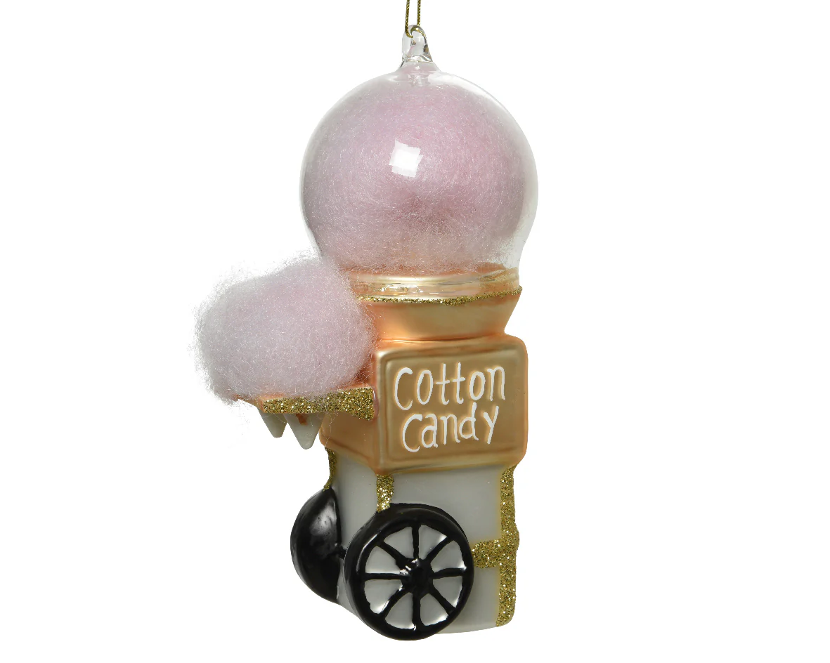 Blush Pink / Gold Glass Candy Floss Tree Decoration - Image 3