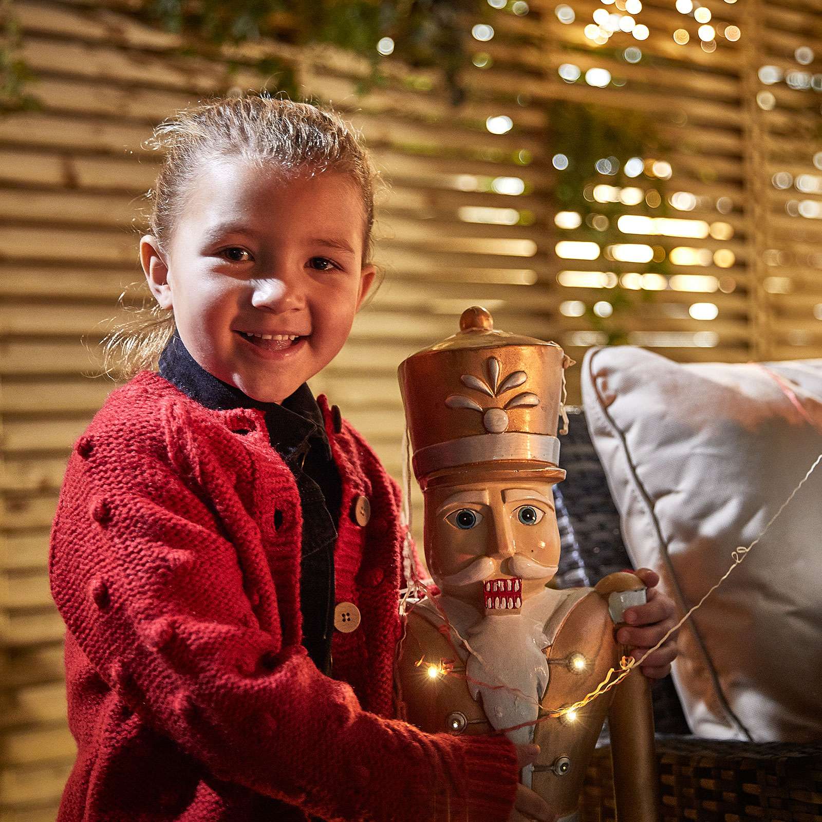 Norbert The 3ft Giant Gold Light Up Nutcracker - Indoor or Outdoor Christmas Decoration - Image 6