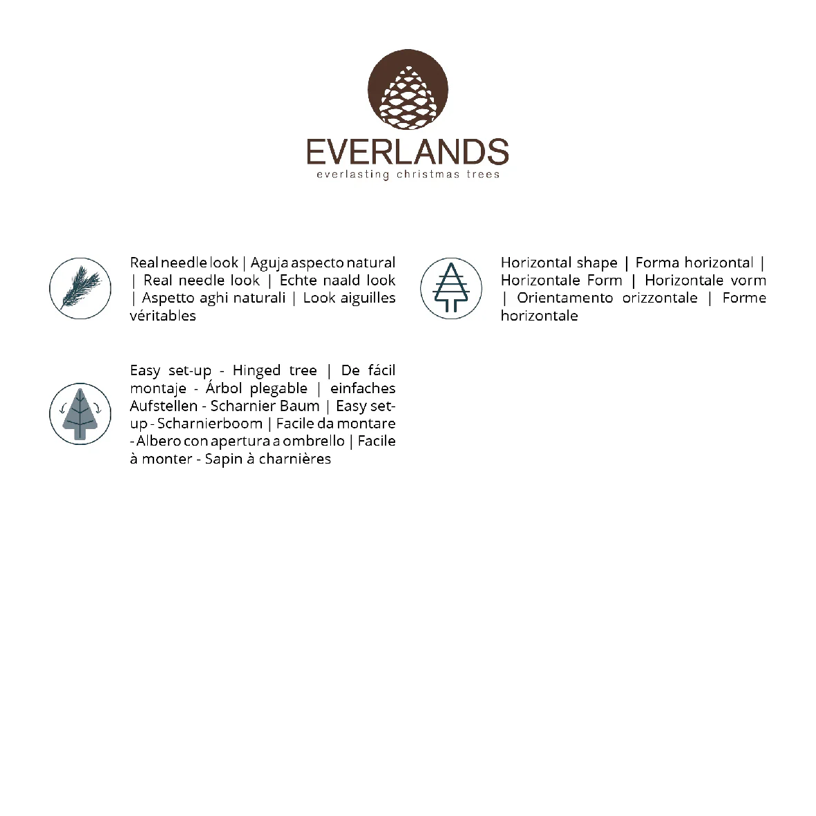 Everlands Allison Pine Artificial Christmas Tree - Image 10