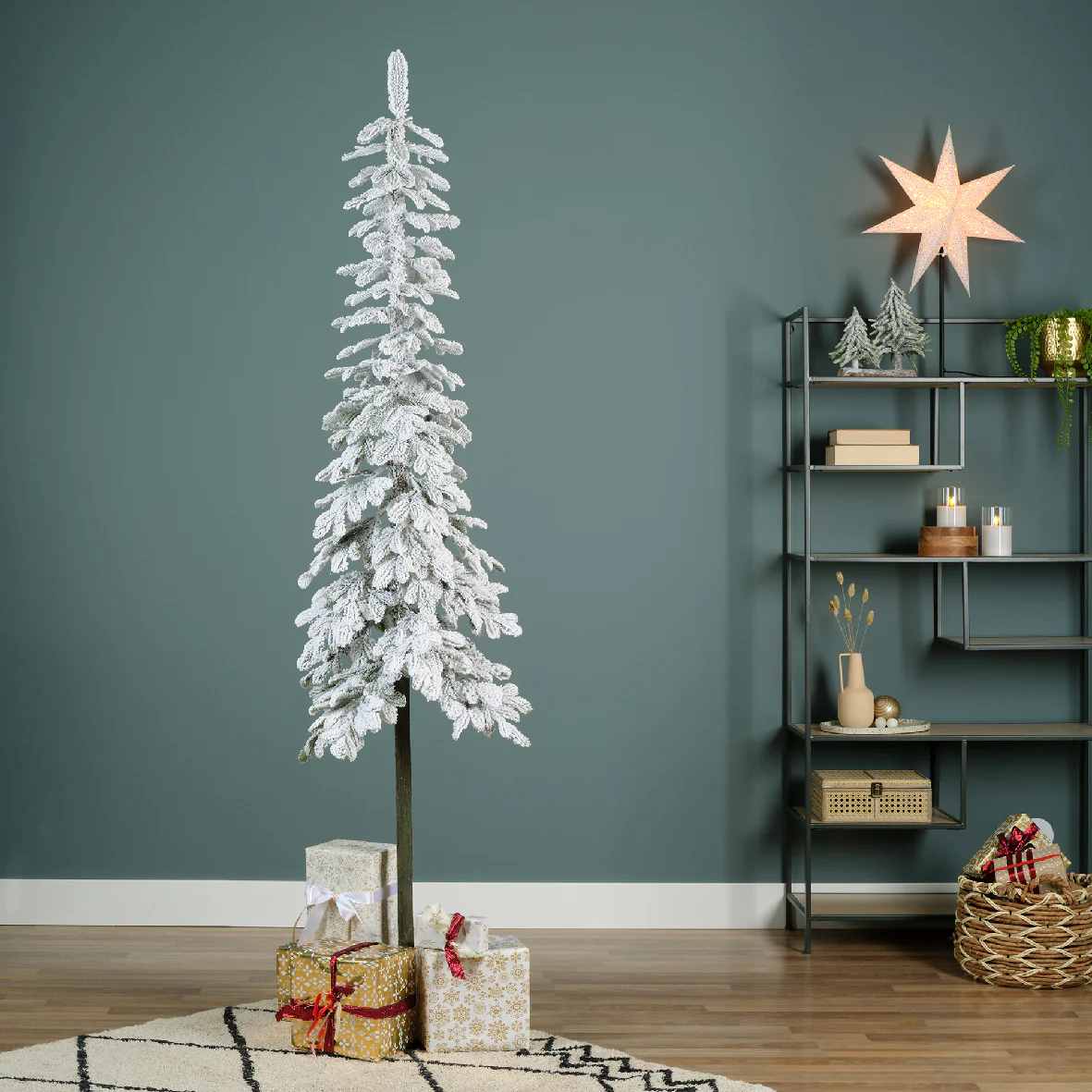 Everlands Snowy Alpine Fir Artificial Christmas Tree - Image 5
