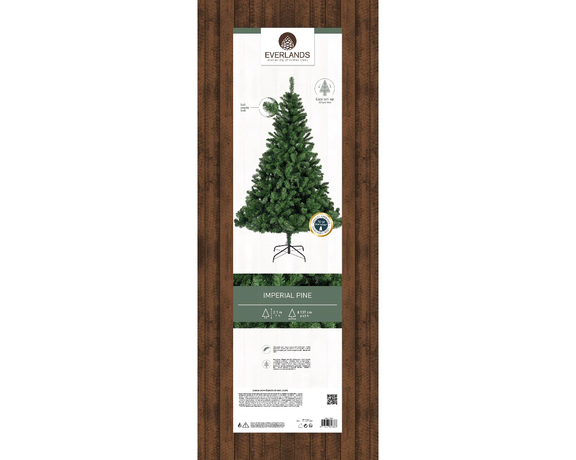 Everlands Imperial Pine Artificial Christmas Tree - Image 5
