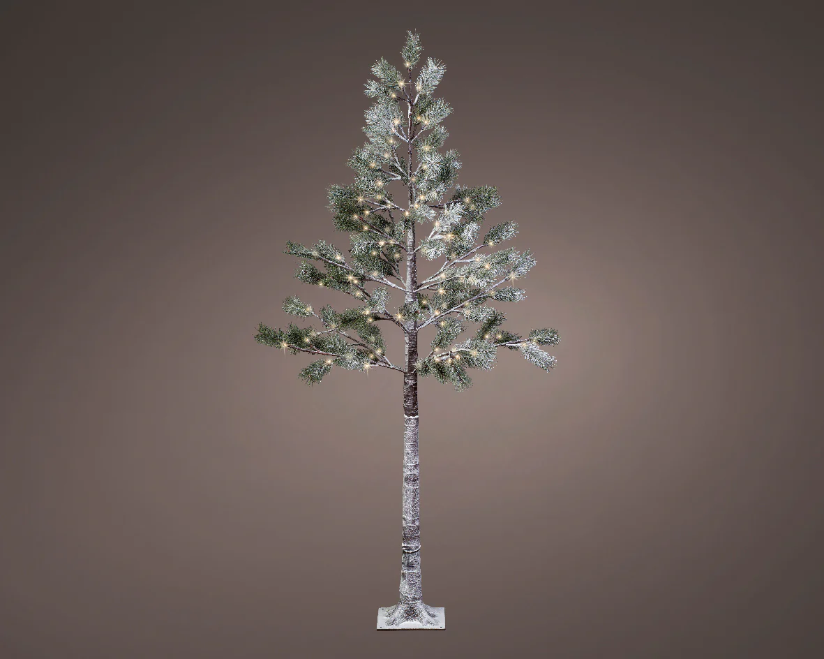 Indoor or Outdoor LED Snowy Pine Twig Tree - Image 3