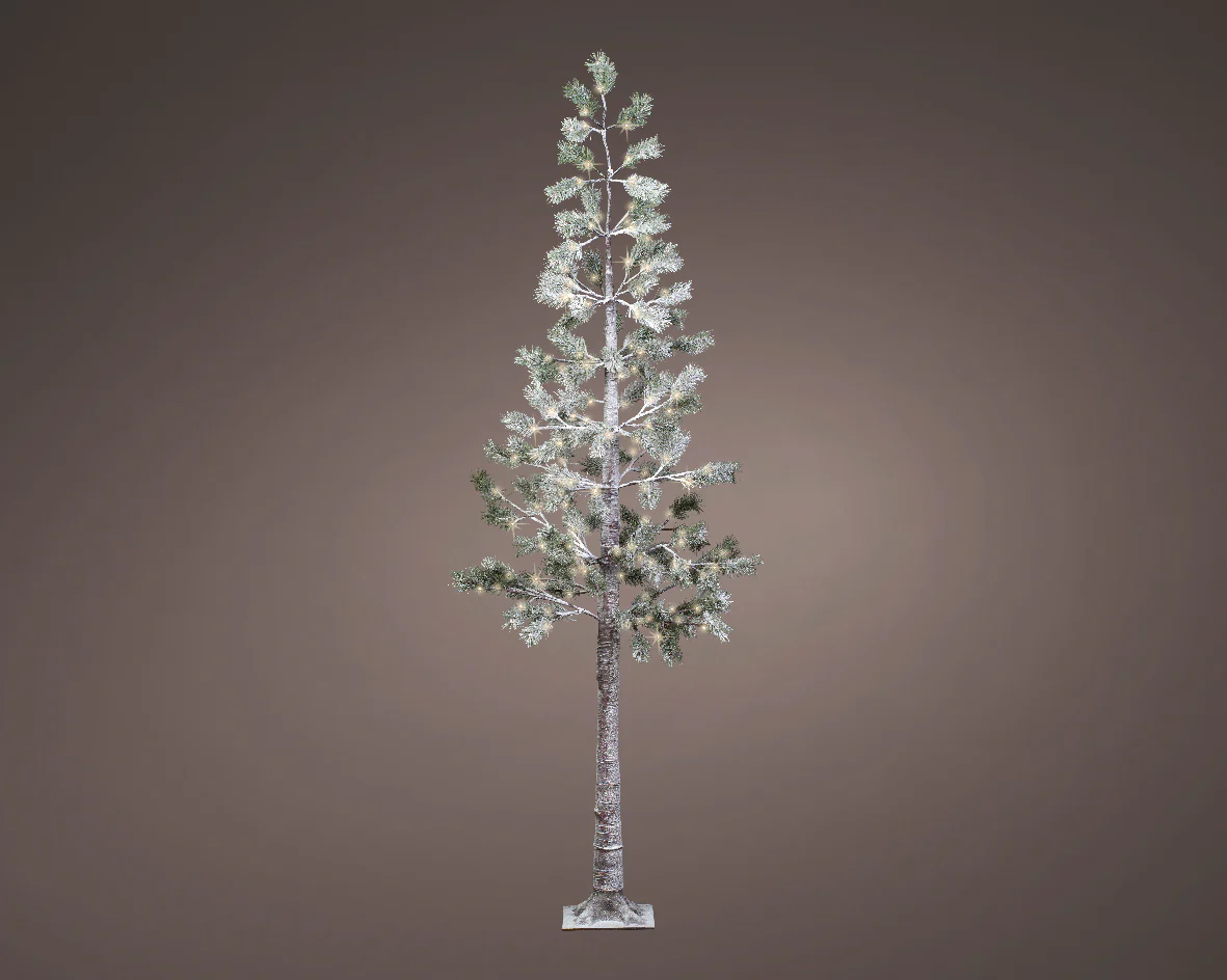 Indoor or Outdoor LED Snowy Pine Twig Tree - Image 5