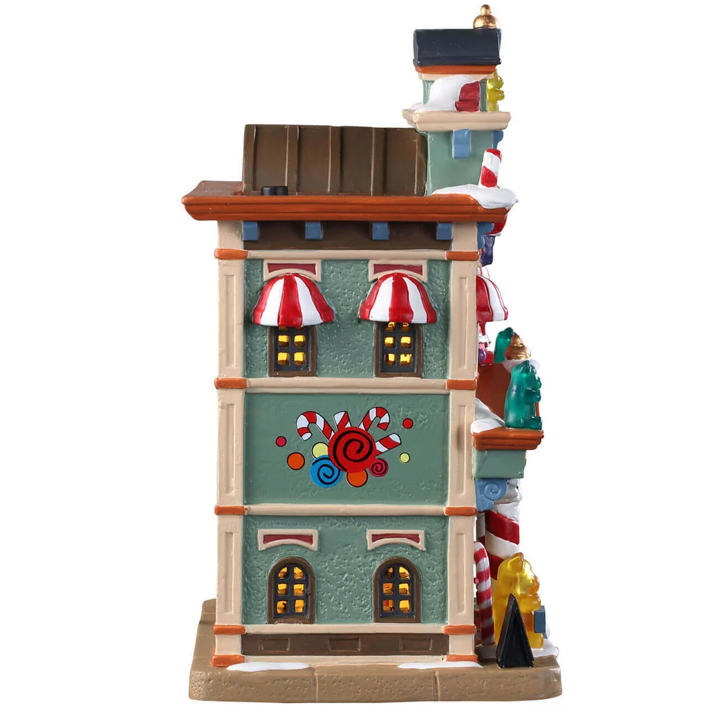 Lemax Bella's Bon Bons- Christmas Village Candy Shop with LED Lights - Image 3