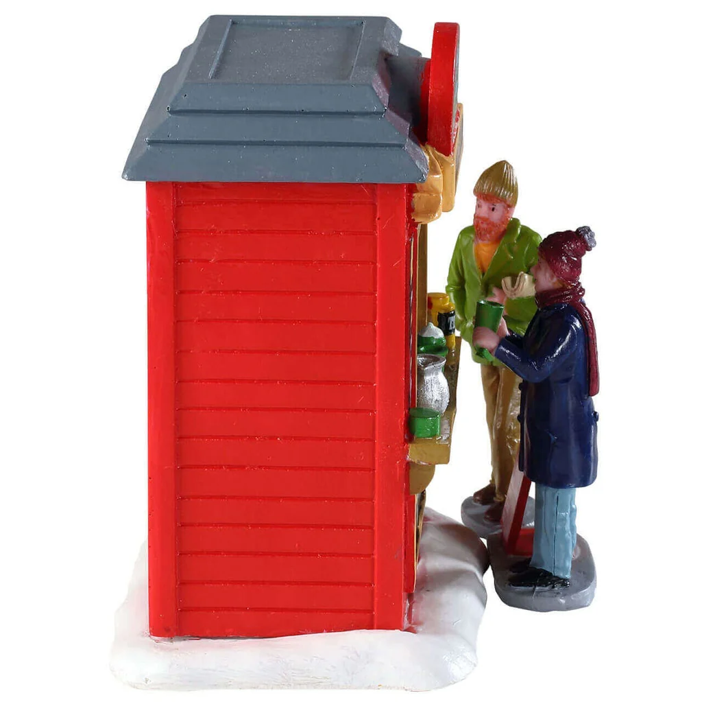 Lemax Global Bean Coffee Kiosk- Christmas Village Coffee Stall - Image 3