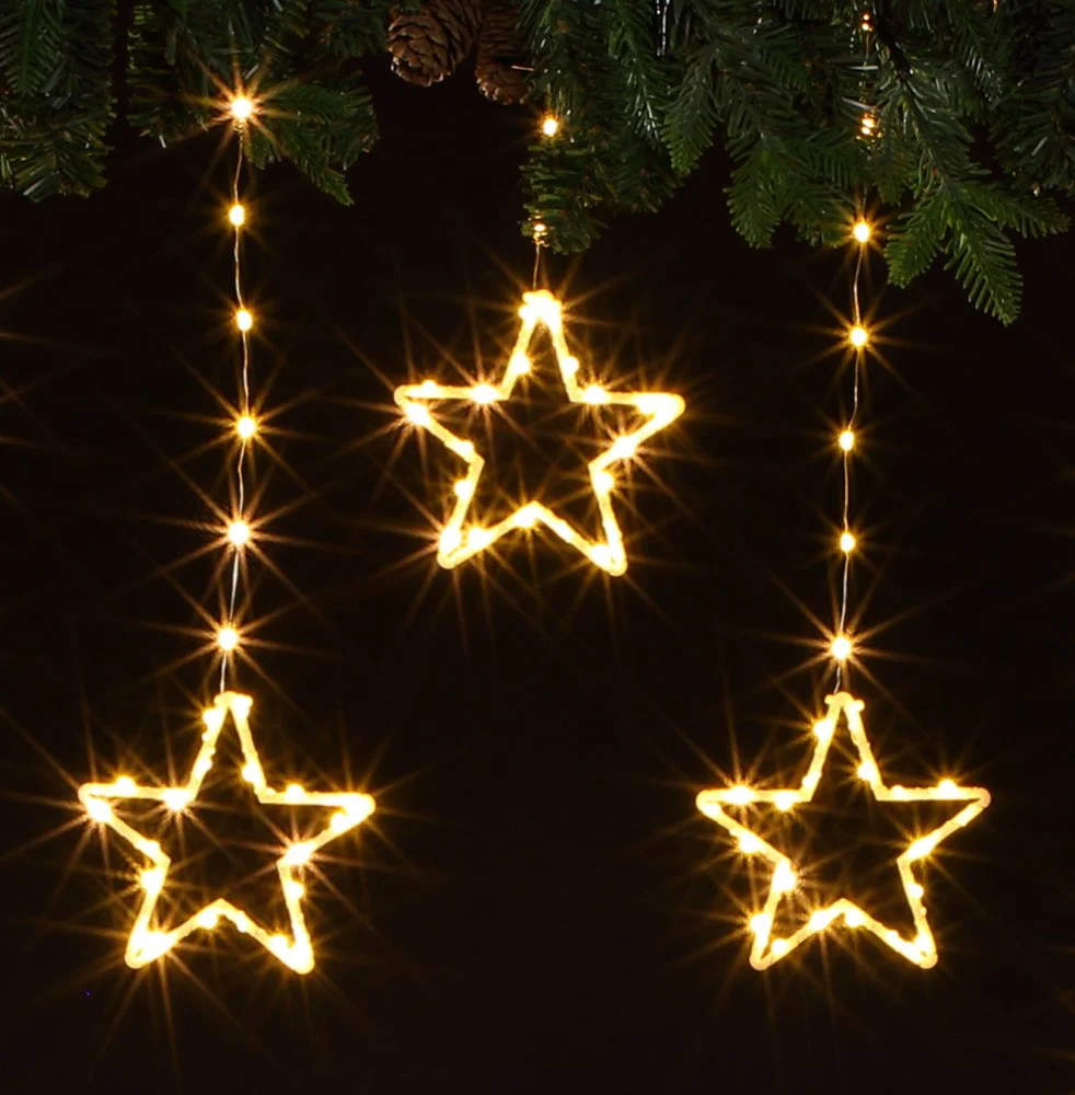 NOMA Star Wire Curtain Connectable String Lights - 308 LEDs - Image 4