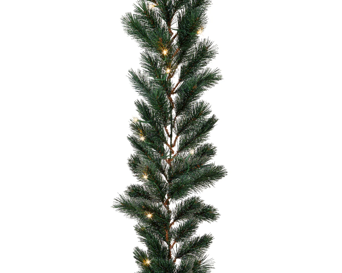 Special Offer - Malmo Outdoor Door Set of 2 Pre-lit Trees, Wreath & Garland - Image 4