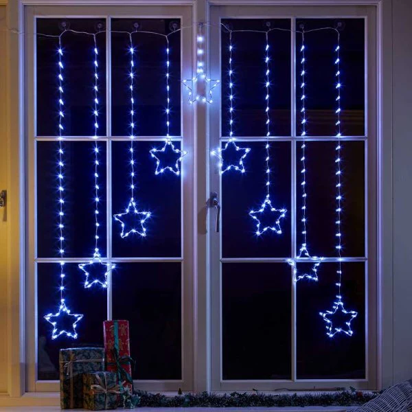 Three Kings Star Curtain String Lights - 256 LEDs - Image 6