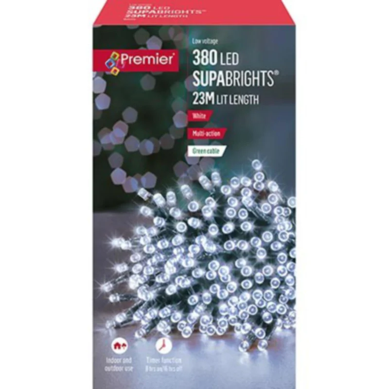Premier - Cold / Cool White LED Multi Action SupaBrights Christmas Lights - Image 11