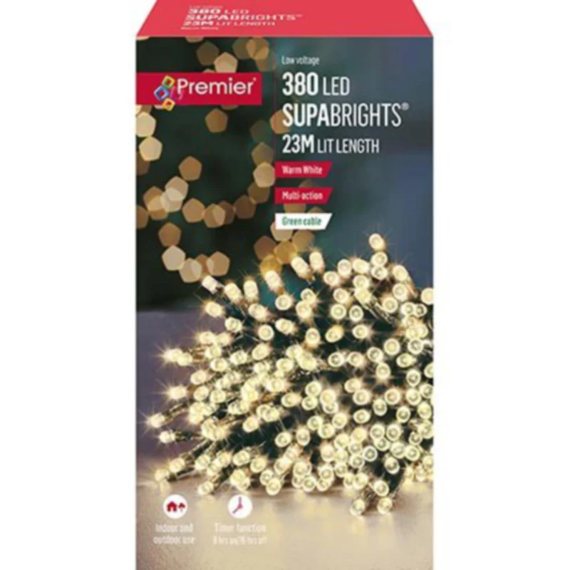Premier - Warm White LED Multi Action SupaBrights Christmas Lights - Image 10