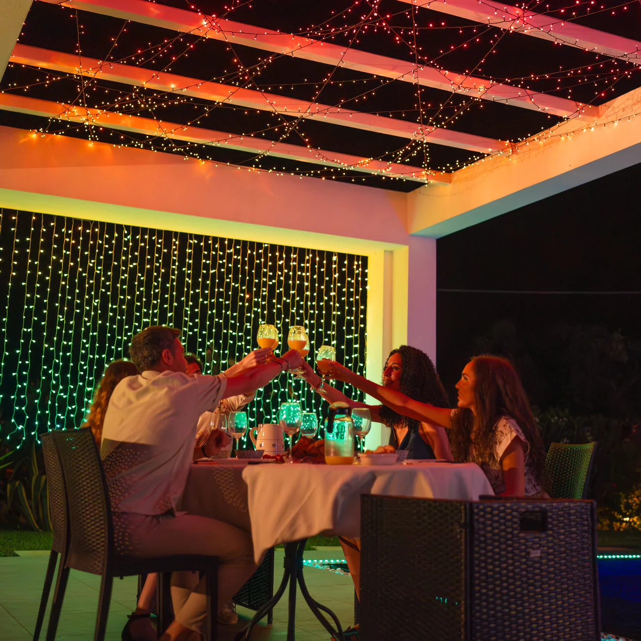 Twinkly Curtain Light with 400 Colour Changing LED Lights - Image 5