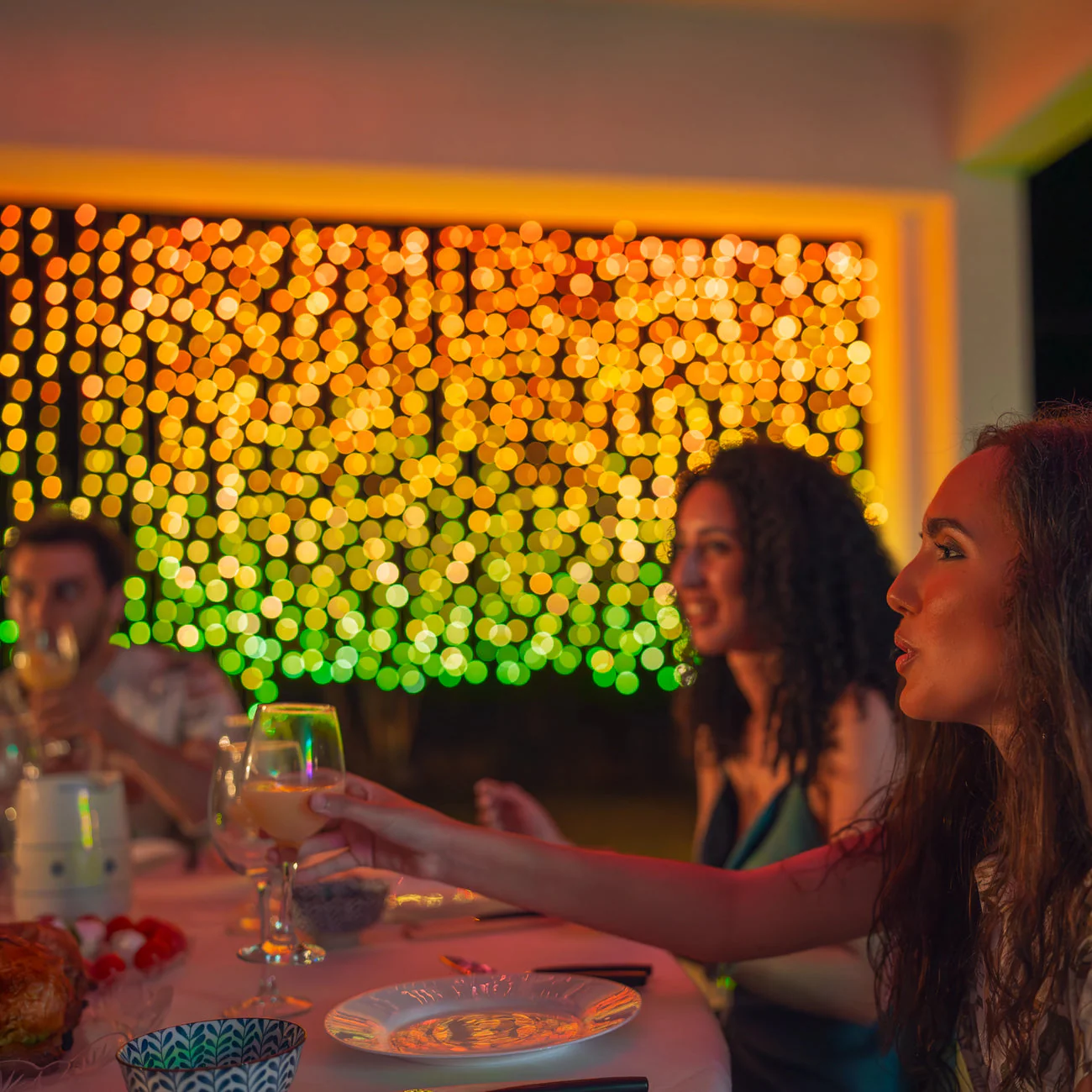 Twinkly Curtain Light with 400 Colour Changing LED Lights - Image 6